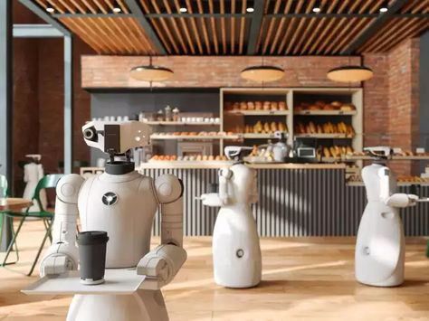 Are robot waiters that can lead guests to tables & deliver food the future? Some restaurants think so - The Economic Times Robot Restaurant, Social Topics, Dirty Dishes, Economic Times, Foods Delivered, Taking Over The World, Hot Pot, New Technology, Qr Code