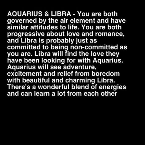 Aquarius & Libra Pinterest:@AditiMaharaj Aquarius Libra Compatibility, Libra Man Aquarius Woman, Libra Sun Sign, Aquarius Relationship, Libra And Aquarius, Aquarius Compatibility, Libra Relationships, Romantic Couple Quotes, Aquarius Man