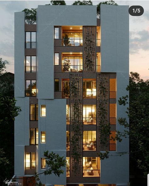 Ramps Architecture, Condominium Architecture, Building Front Designs, Landscape And Urbanism Architecture, Apartments Exterior, Hotel Exterior, Facade Architecture Design, Residential Building Design, Modern Exterior House Designs