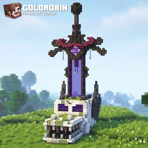 Dragon Skull Portal Minecraft Skull, Minecraft Build Ideas, Minecraft Portal, Minecraft Kingdom, Modern Minecraft Houses, Cottage Core Minecraft House, Minecraft Statues, Minecraft Wall, Portal Design