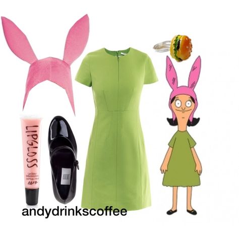 Diy Louise Belcher Hat, Louise Belcher Costume, Halloween Costumes Bobs Burgers, Louise Belcher Hat Pattern, Louise Belcher Cosplay, Tina Belcher Costume, Bobs Burgers Costume, Burger Costume, Character Halloween Costumes