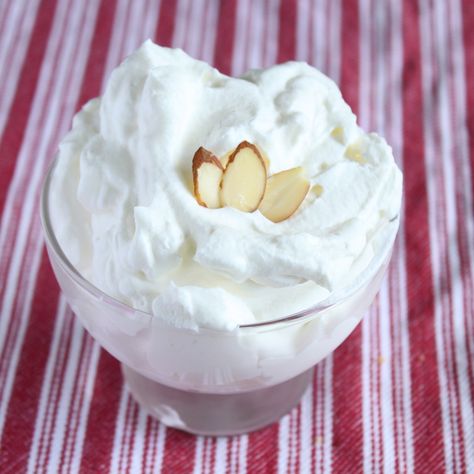 Almond Milk Whipped Cream Recipe, Paleo Whipped Cream, Almond Milk Whipped Cream, Almond Whipped Cream, Diy Almond Milk, Crisp Desserts, Famous Desserts, Recipes With Whipping Cream, Almond Extract