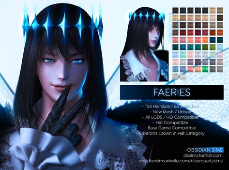 Howl Hair, Obsidian Sims, Shades Of Cool, Sims Hair, Mesh Hat, Sims 4 Cc Finds, Asian Hair, The Sims4, Sims 4 Cc