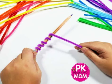 Pipe Cleaner Activities, Hand Strengthening Activities, Tying Shoes, Preschool Fine Motor Skills, Finger Gym, Hand Strengthening, Occupational Therapy Kids, Preschool Mom, Preschool Fine Motor Activities