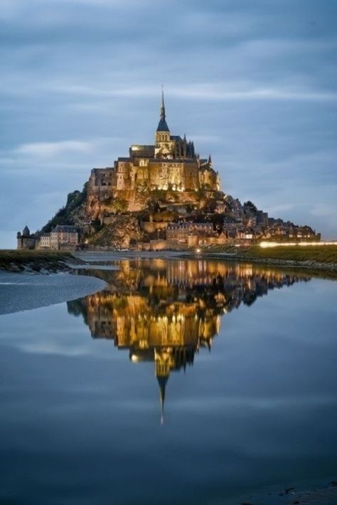 The Most Stunning Fairytale Castles of Europe--this is the castle Snow White was based off even though it looks more like Tangled. :) Mt St Michel, Mont Saint Michel France, Magic Places, Chateau France, Fairytale Castle, Vatican City, A Castle, A Hill, France Travel