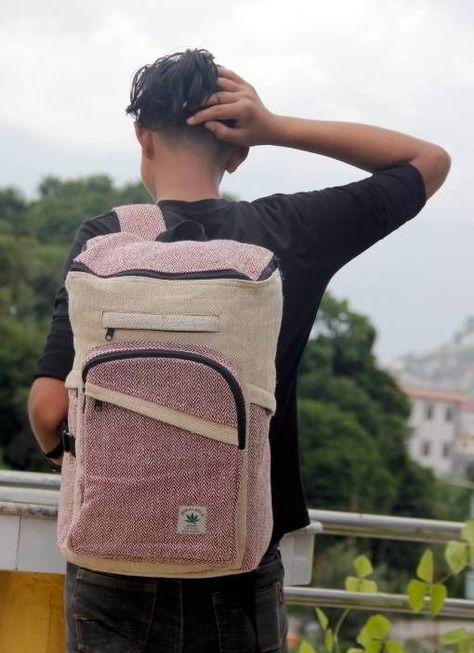 Pure hemp backpack made in Nepal, Handicrafts in Nepal is the leading hemp product manufacturing company based in Nepal that sells and exports mostly hemp backpacks in bulk. Our factory has the capacity of producing more than 3000 hemp backpacks in a month. We also have the facility of customizing the following hemp bags according to the size and colors you choose. #besthempbackpack #hempbackpack #hempbag Hemp Hat, Hemp Backpack, Hemp Bag, Rucksack Bag, College Bags, Private Label, School Backpacks, Cotton Bag, Sling Backpack