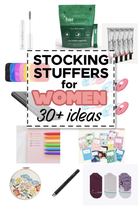 More than 30 stocking stuffer ideas for women! Lots of different price points on this stocking stuffer gift guide. Stocking Gift Ideas, Stocking Stuffer Ideas For Women, Stocking Stuffers For Women, Stocking Stuffer Ideas, Food Decorations, Best Stocking Stuffers, Gift Ideas For Family, Celebrating Christmas, Book Blogger