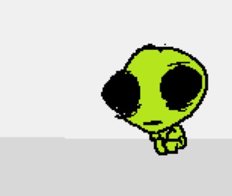 Alien Reaction Pic, Alien Pfp, Silly Alien, Aliens Guy, Alien Pictures, Dibujo Simple, Emoji Drawings, Green Alien, Goofy Drawing