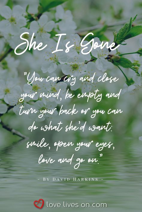 Funeral Poems for Sister. A line from "She Is Gone" by David Harkins. This funeral poem inspires us to think try to focus on living a life your sister would want you to live after her passing. Click to read more funeral poems for sister to perfectly capture how special she was to you. Funeral Quotes for Sister | Remembering Sister Quotes | Funeral Poems for Sister | Memorial Poems for Sister | Funeral Poems | Memorial Quotes. #FuneralPoemsforSister #FuneralQuotesforSister Sister Remembrance Quotes, Rip Sister Quotes, Lil Sister Quotes, Missing My Sister Quotes, Thank You Sister Quotes, Missing Sister Quotes, Baby Sister Quotes, Losing A Sister Quotes, Jeans Quotes