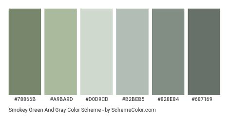 Grey Green Pallet Colour Palettes, Neutral Green Color Palette Hex Codes, Canva Color Palette Codes Green, Smokey Green Paint, Color Pallete Green, Green And Grey Color Scheme, Green Hex Codes, Green Color Names, Hex Color Palette