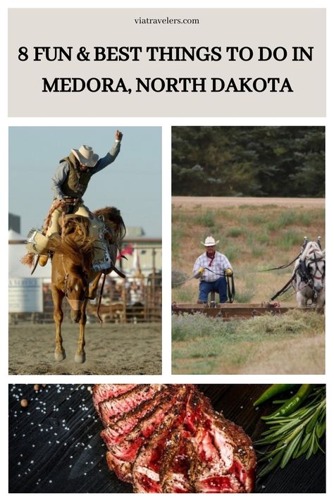 8 Fun & Best Things to do in Medora, North Dakota Medora North Dakota, Theodore Roosevelt National Park, Mini Golf Course, Indian Village, Small City, Bike Trails, North Dakota, Historical Sites, Outdoor Adventures