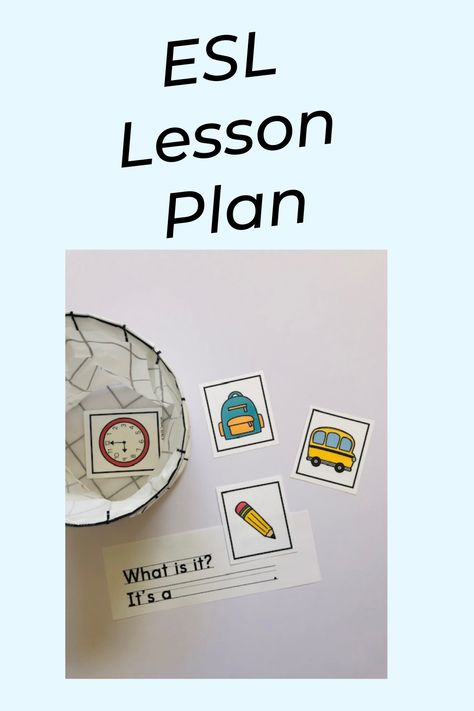 Do you have a favorite ESL lesson plan sequence?Teach Kindergarten Newcomer ESL students school vocabulary using this lesson plan idea. Kindergarten Esl Lessons, Free Esl Lesson Plans, Lesson Plans Esol, Tefl Lesson Plan, Kindergarten Newcomer Esl, Esl Lesson Plans Intermediate, Esl Lesson Plans For Beginners Adults, Ell Lesson Plans, Esl Teaching Elementary