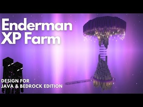 ENDERMAN XP FARM | Aesthetic Minecraft tutorial | Java & Bedrock [1.21+] - YouTube Minecraft Enderman Farm Design, Minecraft Enderman Build, 1.21 Minecraft, Aesthetic Minecraft Tutorial, Enderman Farm, Farm Minecraft, Farm Aesthetic, Aesthetic Minecraft, Minecraft Farm