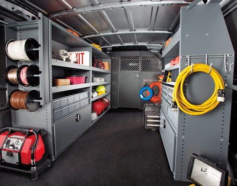 Work Van Storage | ... van organized based on repetition of duties increases efficency Work Van Organization, Work Van Organization Ideas, Van Organization Ideas, Work Truck Organization, Work Truck Storage, Van Organization, Cargo Vans, Truck Organization, Van Shelving