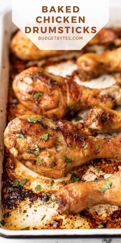 Oven Baked Chicken Drumsticks, Chicken Drumsticks Oven, Herb Roasted Chicken Breast, Baked Drumsticks, Oven Baked Chicken Legs, Easy Oven Baked Chicken, Baked Chicken Drumsticks, Chicken Leg Recipes, Chicken Drumstick Recipes