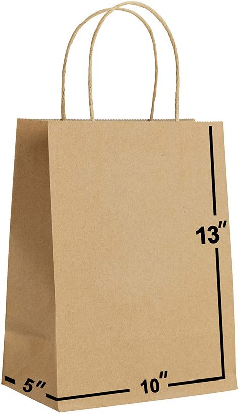 AmazonSmile: [100 Bags] 10 X 5 X 13 Brown Kraft Paper Gift Bags Bulk with Handles. Ideal for Shopping, Packaging, Retail, Party, Craft, Gifts, Wedding, Recycled, Business, Goody and Merchandise Bag: Health & Personal Care Shopping Packaging, Retail Bags, Kraft Bag, Merchandise Bags, Birthday Items, Brown Paper Bag, Brown Kraft Paper, Craft Bags, Wedding Bag