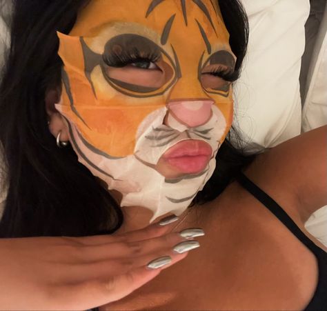 Face mask. Selfie. In bed selfie. Animal Mask In Bed Selfie, Face Mask Selfie, Mask Selfie, Bed Selfie, Animal Mask, Animal Masks, Face Mask, Mask, Bed