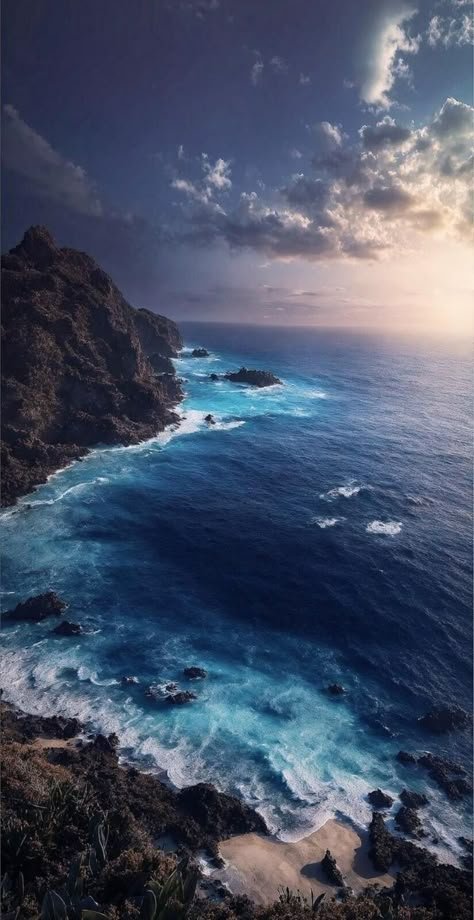 Wallpaper Estetika, Iphone Wallpaper Landscape, Pretty Landscapes, Ocean Wallpaper, Backgrounds Phone Wallpapers, Pretty Wallpapers Backgrounds, Alam Yang Indah, Landscape Wallpaper, Beautiful Nature Scenes