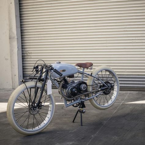 Honda Bratstyle, Gas Powered Bicycle, Board Track Racer, Powered Bicycle, Antique Motorcycles, Motorised Bike, Power Bike, Concept Motorcycles, Motorized Bicycle