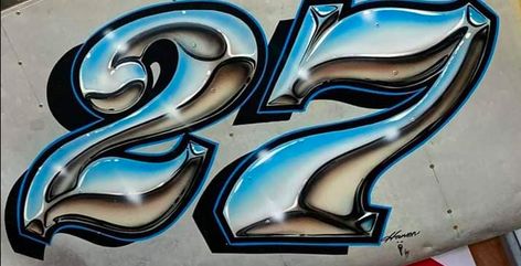 Airbrush Lettering, Flying Eyeball Art, Graffiti History, Sign Lettering Fonts, Metal Drawing, Motorcycle Art Painting, Sign Painting Lettering, Pinstripe Art, Graffiti Words