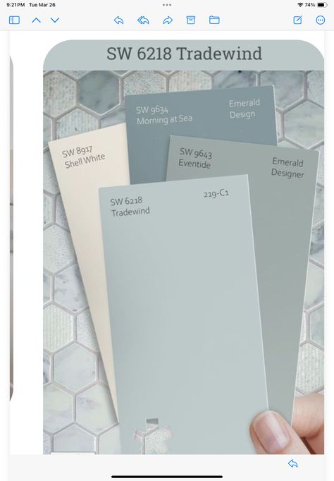 Trendy Bathroom Colors, Coastal Paint Colors, Coastal Paint, Beach House Colors, Paint Color Inspiration, House Color Palettes, Blue Paint Colors, Coastal Colors, Paint Swatches