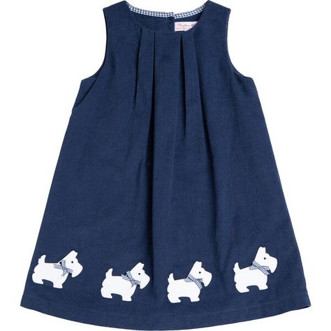 Discover the Scottie Cord Pinafore, Navy from Trotters London. Shop Dresses and more from Maisonette's curated selection. Sleepwear Dress, Satin Ribbons, Carters Girl, Frocks For Girls, How To Make Ribbon, London Dresses, Boy Accessories, Scottie Dog