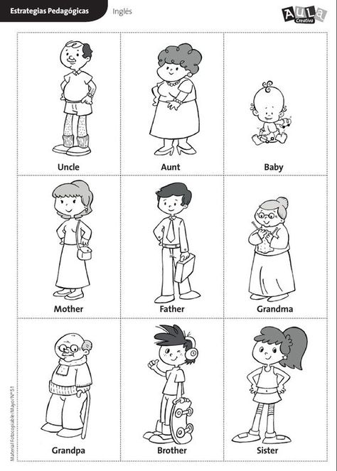 Tree Worksheet, Family Tree Worksheet, Preschool Family, Family Worksheet, English Exercises, Kids English, Family Theme, Kids Class, English Activities