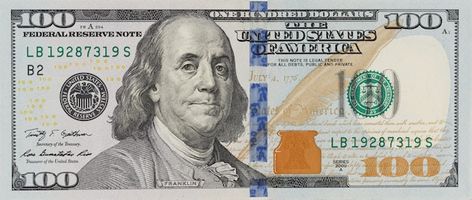 The denomination hundred dollars on isol... | Premium Photo #Freepik #photo #100-dollar #benjamin-franklin #dollar-note #money-dollars $100 Bill, Dollar Note, 100 Dollar Bill, 100 Dollar, Macro Shots, Modern Color Palette, Dollar Bill, Us Dollars, White Background