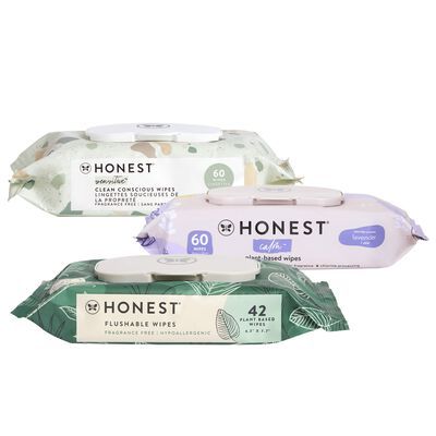 Unscented Plant-based* Clean Conscious™ Baby Wipes Honest Wipes, Honest Baby Products, Diaper Gifts, Flushable Wipes, Healing Ointment, Skin Care Quiz, Honest Company, Cleansing Wipes, Wet Wipe