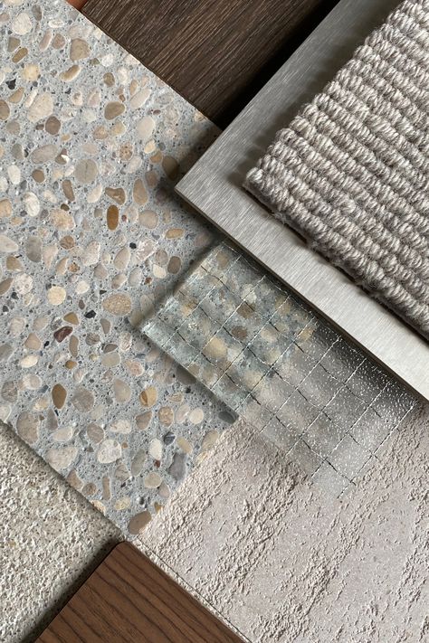 interior moodboard - concrete -carpet - texture painting Concrete Moodboard, Eco Brutalism, Brutalism Interior, Concrete Interior Design, Concrete Interiors, Concrete Materials, Carpet Texture, Material Board, Interior Design Boards