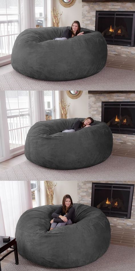 Bean Bag Chair Bed, Big Bean Bag, Bean Bags, Bag Chair, Room Decor Bedroom Teenage, Dream Rooms, Design Case, Bean Bag, Room Decor Bedroom