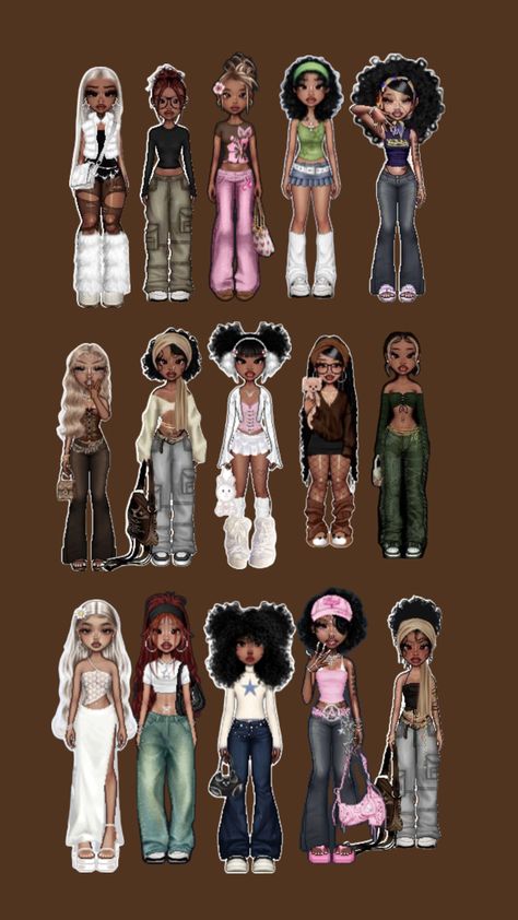 My style but with Everskies💜💫 Bratz Doll Outfits, Doll Drawing, Imvu Outfits Ideas Cute, Everskies Outfits, Black Jokes, Bratz Inspired Outfits, Fashion Gal, Baddie Outfits Ideas, Black Cartoon Characters