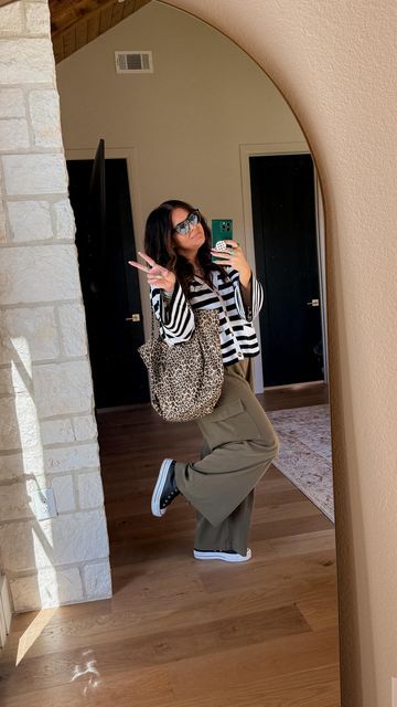 Stephanie Joplin on Instagram: "Monday’s are for cute + comfortable 

This bell sleeve sweater comes in so many other color options and hits perfectly for any pant to cover the pooch! 👏🏼👏🏼

Comment “SHOP” and I’ll send all the links to your DM’s or you can shop directly through the first link in my bio!

#midsizestyle #midsizefashion #midsizeoutfits #size12 #size14 #amazonfinds https://liketk.it/4SHvt" Mid-rise Mom Fit Bottoms For Fall, Comfy Teacher Outfits Fall, Teacher Cozy Outfit, Mommy And Me Fall Sweaters, Teacher Zip Up Hoodie, Cozy Fit Fall Cardigan, Grunge Chic Outfits, Comfy Teacher Outfits, Palette Wardrobe