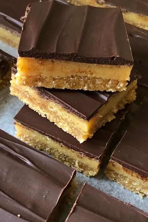 Caramel chocolate slice recipe | Better Homes and Gardens Chocolate Caramel Slice, Slice Recipe, Chocolate Slice, Caramel Slice, Gooey Caramel, Vegetarian Chicken, Caramel Chocolate, Slices Recipes, Golden Syrup