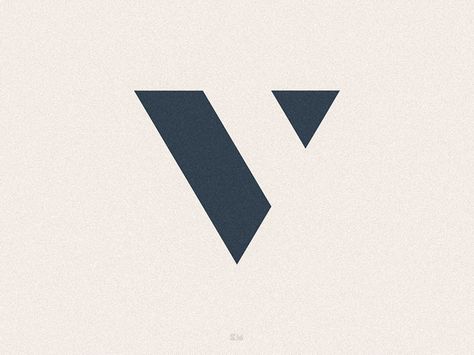 Letter "V" by Kareem Magdi #logo #mark #symbol #letterform #negativespace #monogram #minimal #geometric Geometric Typography, V Logo Design, V Tattoo, Logo Geometric, V Logo, Geometric Logo, Letter Logo Design, Letter V, Own Logo