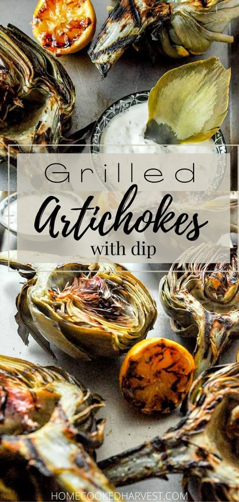 Grill Dessert, How To Cook Artichoke, Vegetarian Grilling, Grilled Artichoke, Healthy Appetizer, Artichoke Recipes, Grilled Veggies, Delicious Vegetables, Great Appetizers