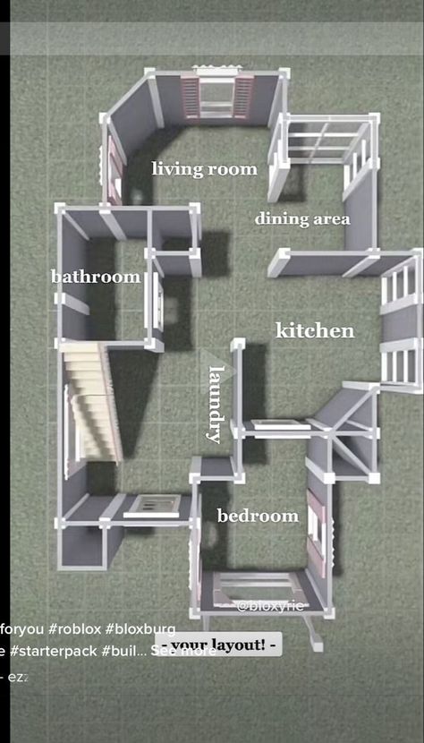 bloxburg small house layouts Roblox Layout Ideas 2 Story, Bloxburg One Person House Layout, Houses To Build On Bloxburg Layout, Aesthetic Bloxburg Layout, Bloxburg Small 2 Story House Layout, House Design Bloxburg 2 Story Layout, House Bloxburg Layout 2 Story, Bloxburg House Layouts 2 Story Small Family Home, Bloxburg House Inspo Layout