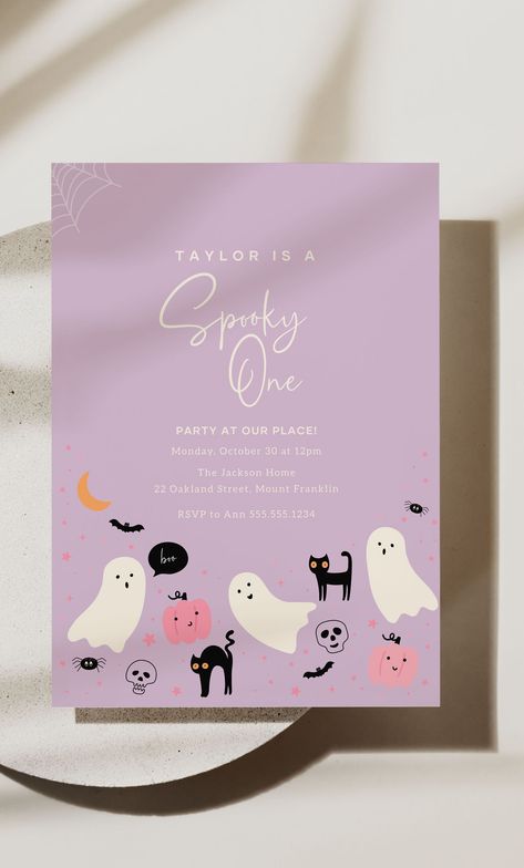 A Spooky One Birthday Girl, October 1st Birthday Girl, October First Birthday Girl, Spooky First Birthday, October Birthday Party, Spooky One Birthday, October Birthday Parties, Halloween First Birthday, Halloween 1st Birthdays