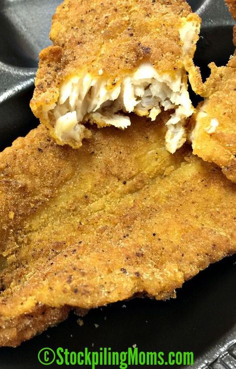 Bake Fish, Fried Catfish Recipes, Fried Fish Recipe, Baked Catfish, Fish Batter, Oven Fried Fish, Cooking Trout, Fried Tilapia, Sausage Crockpot