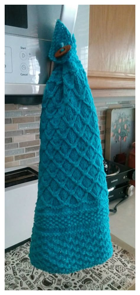 8 Hanging Dish Towel Free Knitting Pattern - Page 2 of 2 Knit Kitchen Towel Pattern, Kitchen Towel Pattern, Knitting Towels, Knitted Dishcloth Patterns Free, Hanging Dish Towel, Easy Knit Baby Blanket, Knitted Washcloth Patterns, Dishcloth Patterns Free, Garter Stitch Knitting