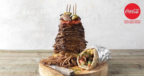 Liver Meals, Pork Gyros, Gyros Recipe, Akis Petretzikis, Gyro Recipe, Recipes Pork, Greek Sweets, Ethnic Food, Energy Foods