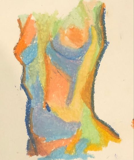 Value Art Ideas, Weird Art Watercolor, Pastel Sketch Ideas, Oil Pastel Body Drawing, Oil Pastel Ideas Inspiration, Oil Pastel Color Combinations, Scenery Colour Pencil, Pastel Pictures Drawing, Sketchbook Watercolor Ideas