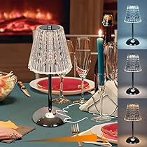 Restaurant Outdoor, Battery Operated Lamps, Lamps For Bedroom, Cordless Table Lamp, Cordless Table Lamps, Touch Table, Sophisticated Decor, Shimmer Lights, Crystal Table Lamps