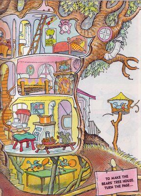 from "The Berenstain Bears' Activity Book" by
Stan and Jan Berenstain Berenstain Bears, Have Inspiration, House Illustration, Vintage Kids, House Drawing, Kids Books, Vintage Children's Books, Activity Book, Childrens Illustrations