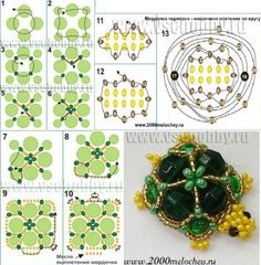 Beaded Brooches, Seed Bead Crafts, Beadwork Tutorial, Art Perle, Beading Patterns Free, Seed Bead Tutorial, Beadwork Patterns, Beaded Crafts, Beaded Animals