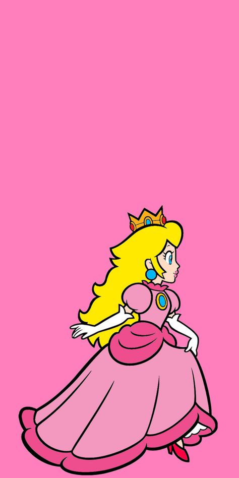 Princess Peach Aesthetic, Princess Peach Wallpaper, Super Mario Peach, Super Princess Peach, Super Princess, Peach Wallpaper, Peach Aesthetic, Peach Art, Princesa Peach