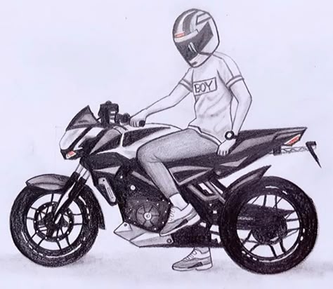 Bike Drawing Sketches, Phoenix Artwork, Sketch Images, Pencil Drawing Images, Boy Sketch, Abstract Pencil Drawings, Motorcycle Drawing, Bike Drawing, Bike Sketch