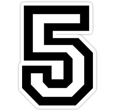 Number 5 Font Design, Number 5 Design Fonts, 15 Number Design, 5 Number Design, Sports Numbers, Number Fonts, Number Drawing, Number Five, Forarm Tattoos