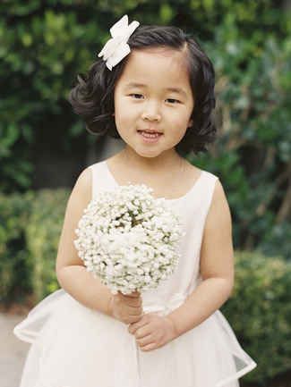 For flower girls: "A bow just makes everything sweeter. A deep side part and loose curls look polished and playful."  14 Adorable Flower Girl Hairstyles | TheKnot.com Flower Girl Wedding Hair, Girls Updo Hairstyles, Wedding Hairstyles For Girls, Short Hair For Kids, Girls Updo, Girl Hairdos, Floral Wedding Hair, Black Toddler, Girls Attire