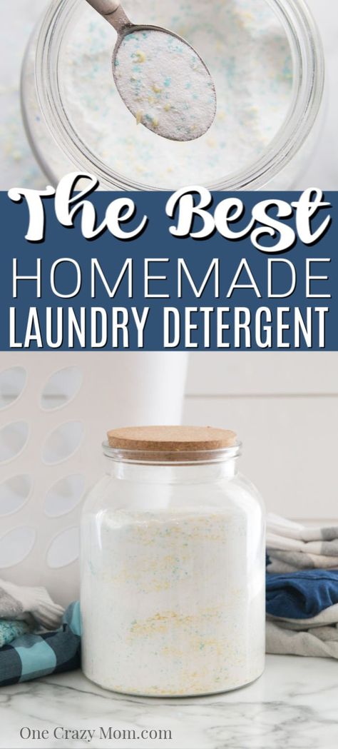 Learn how to make the best Homemade Laundry Detergent. This easy to make homemade laundry detergent is very frugal. Homemade laundry detergent recipe is for HE washers too! Diy Laundry Detergent Powder, Best Homemade Laundry Detergent, Homemade Laundry Detergent Powder, Laundry Soap Recipe, Diy Detergent, Diy Laundry Soap, Homemade Laundry Detergent Recipes, Homemade Cleaner, Homemade Detergent